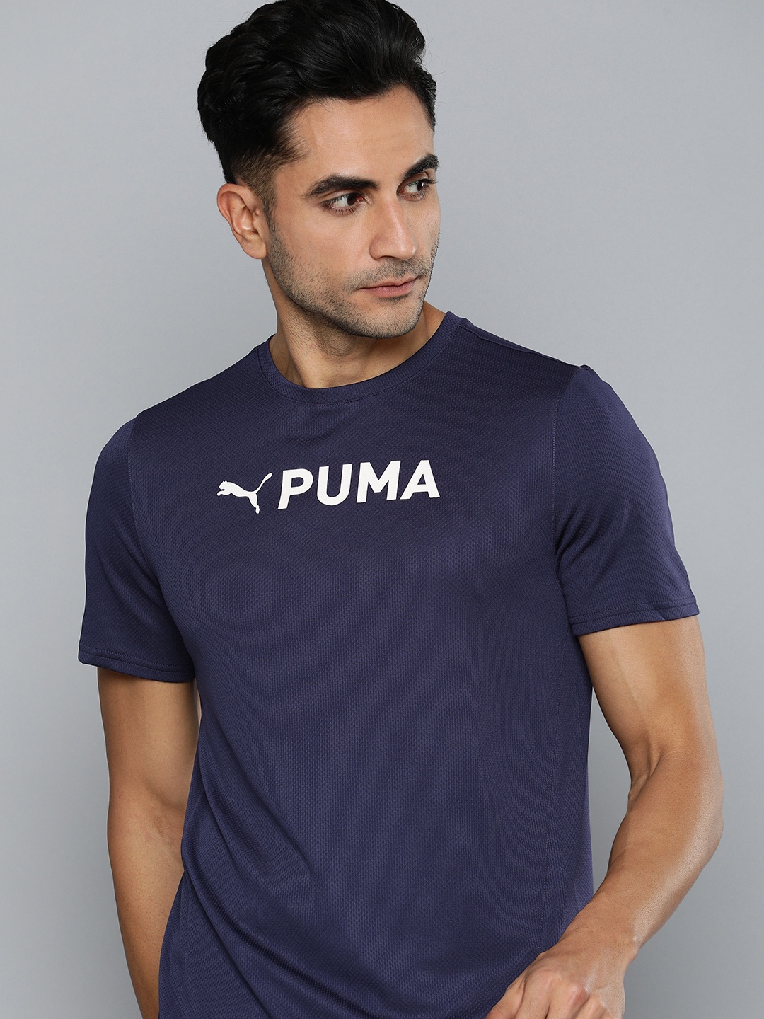 

Puma Brand Logo Printed dryCELL Ultrabreathe Training T-shirt, Blue