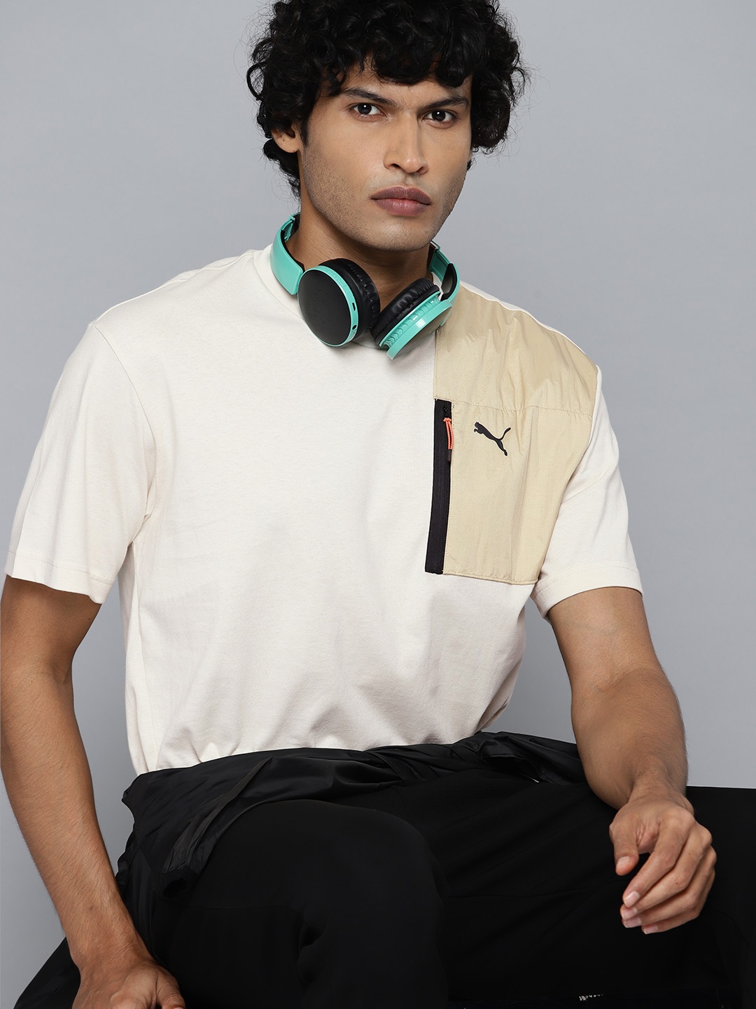 

Puma Open Road Relaxed Fit T-shirt, Off white