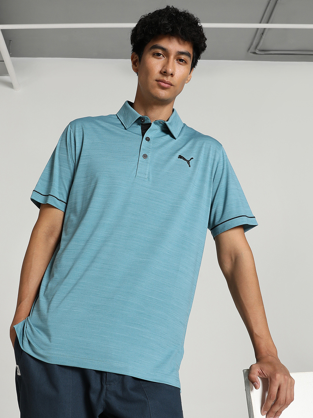 

Puma Polo Collar Drycell T-shirt, Blue