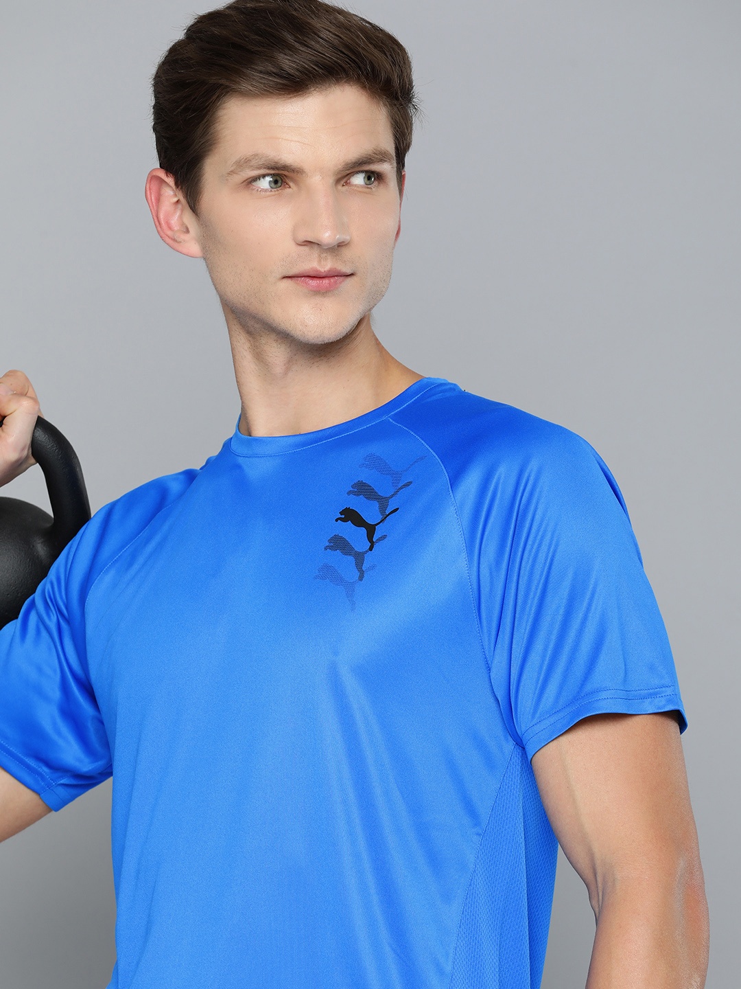 

Puma Training Graphic Brand Logo T-shirt, Blue