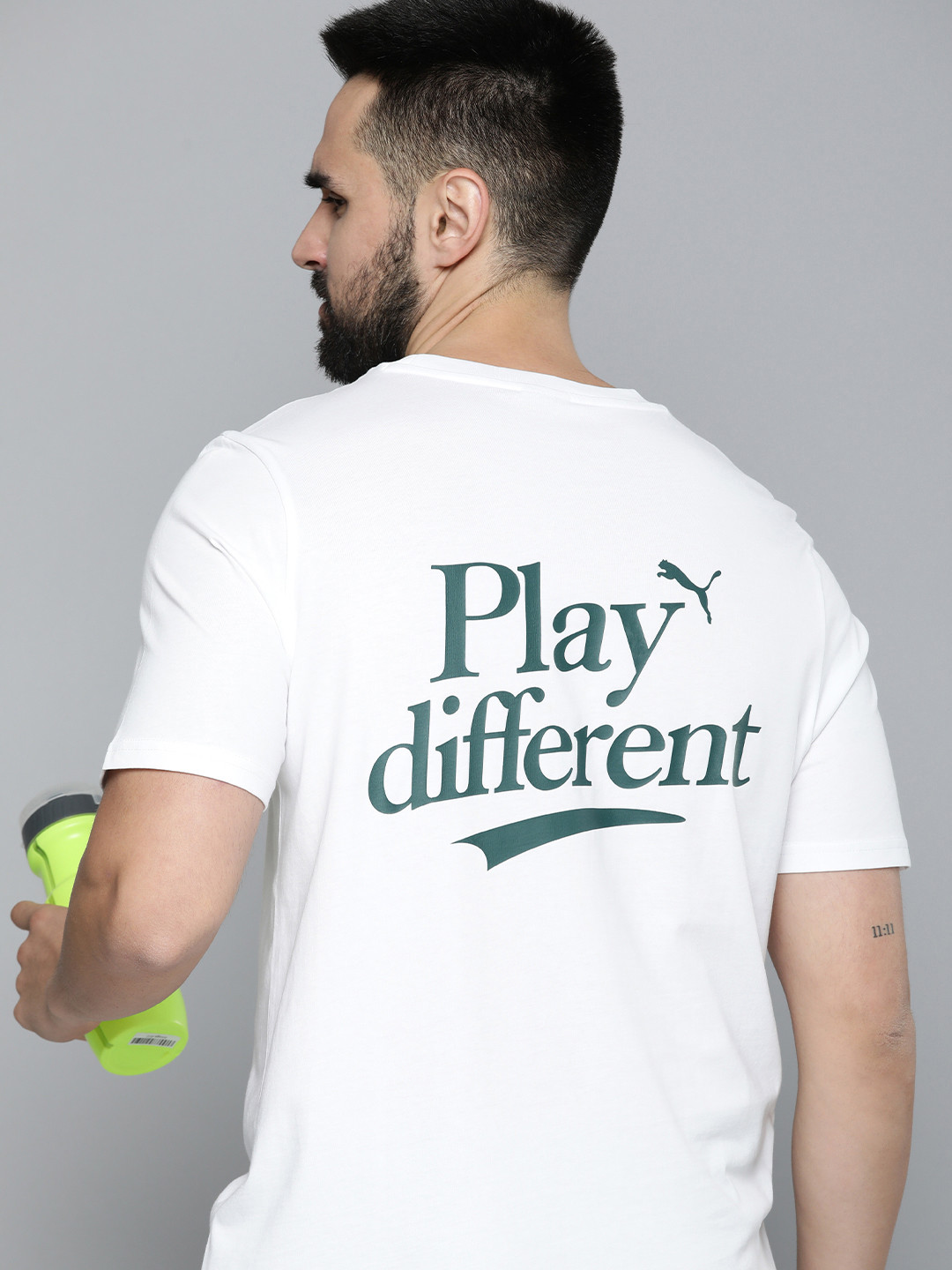 

Puma LEGACY Graphic Printed Pure Cotton T-shirt, White