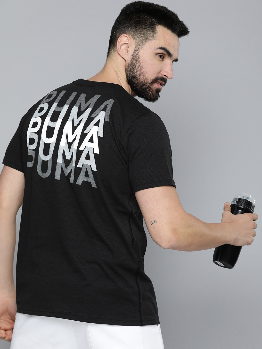 

Puma dryCELL Brand Logo Printed dryCELL Training T-shirt, Black