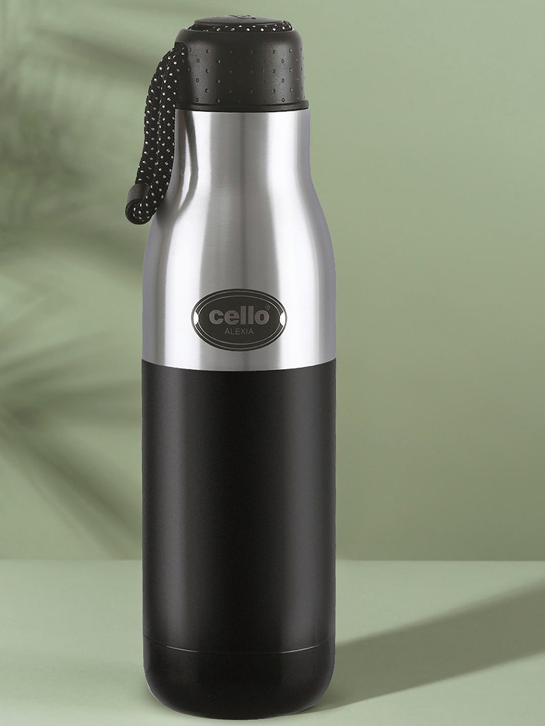 

Cello Alexia Black Stainless Steel Double Walled Water Flask-800ml