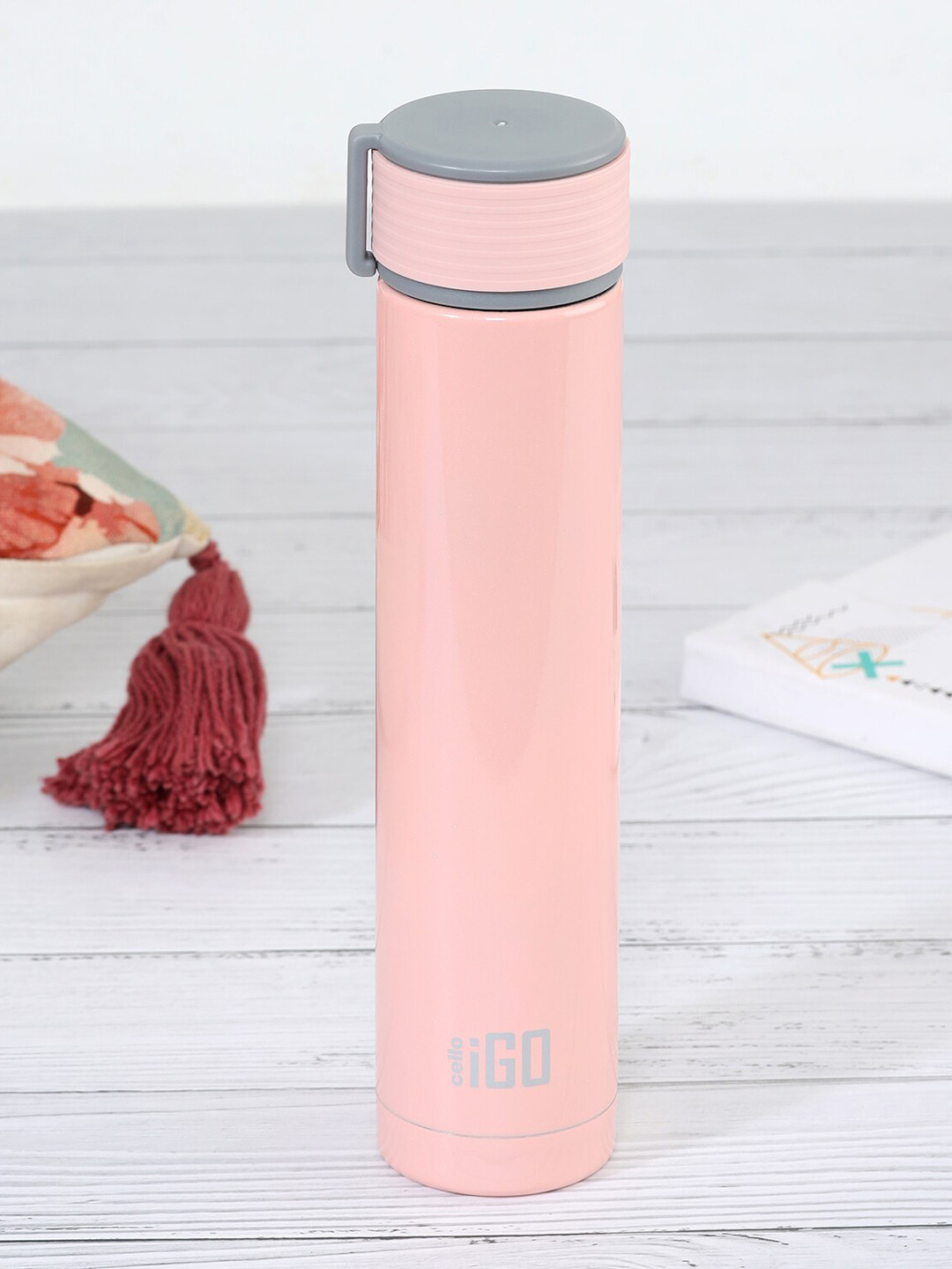 

Cello iGo Double Walled Insulated Stainless Steel Flask - 280 ml, Pink