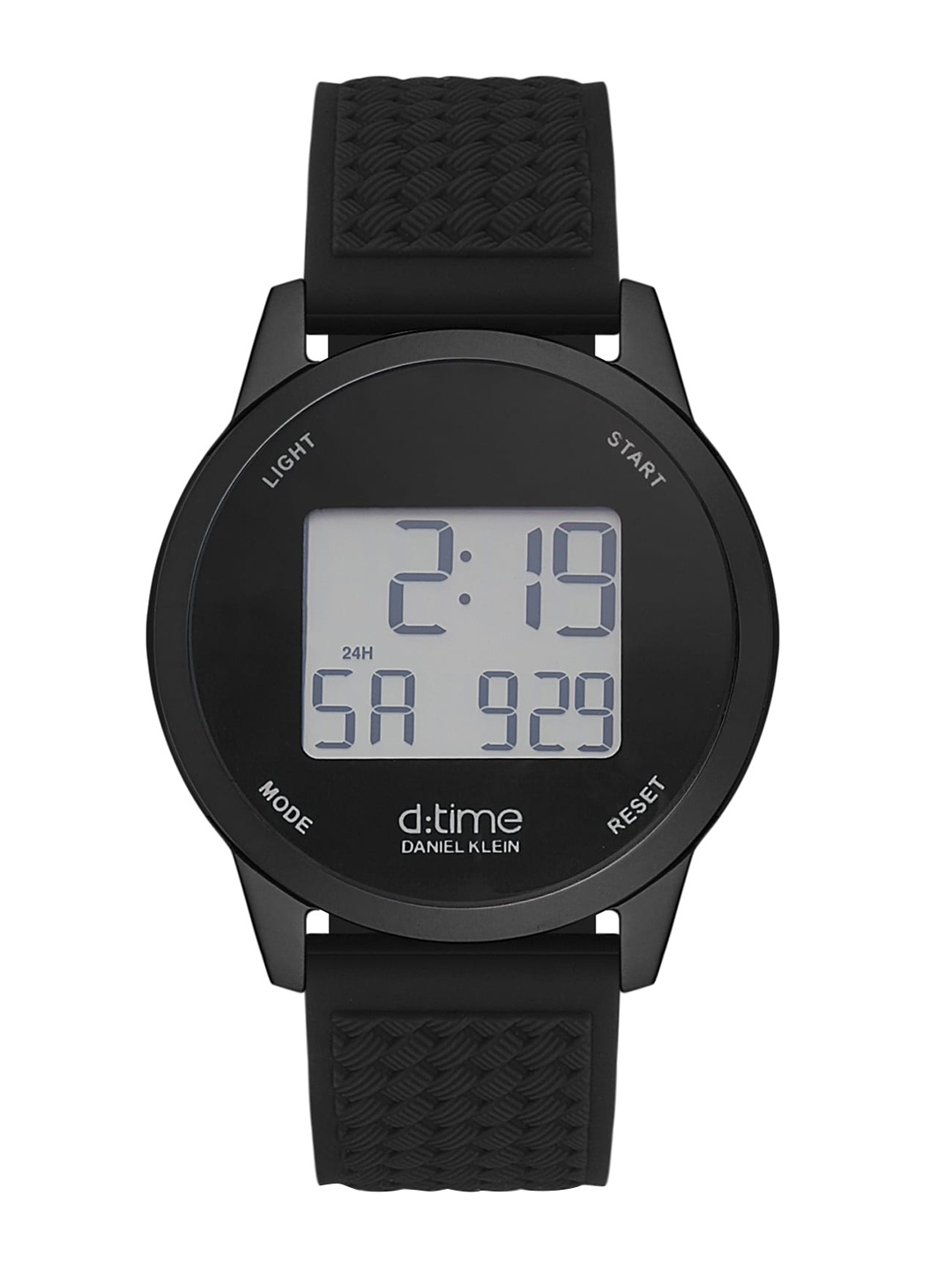 

Daniel Klein Men Leather Straps Digital Automatic Watch DK 1 12640-2, Black