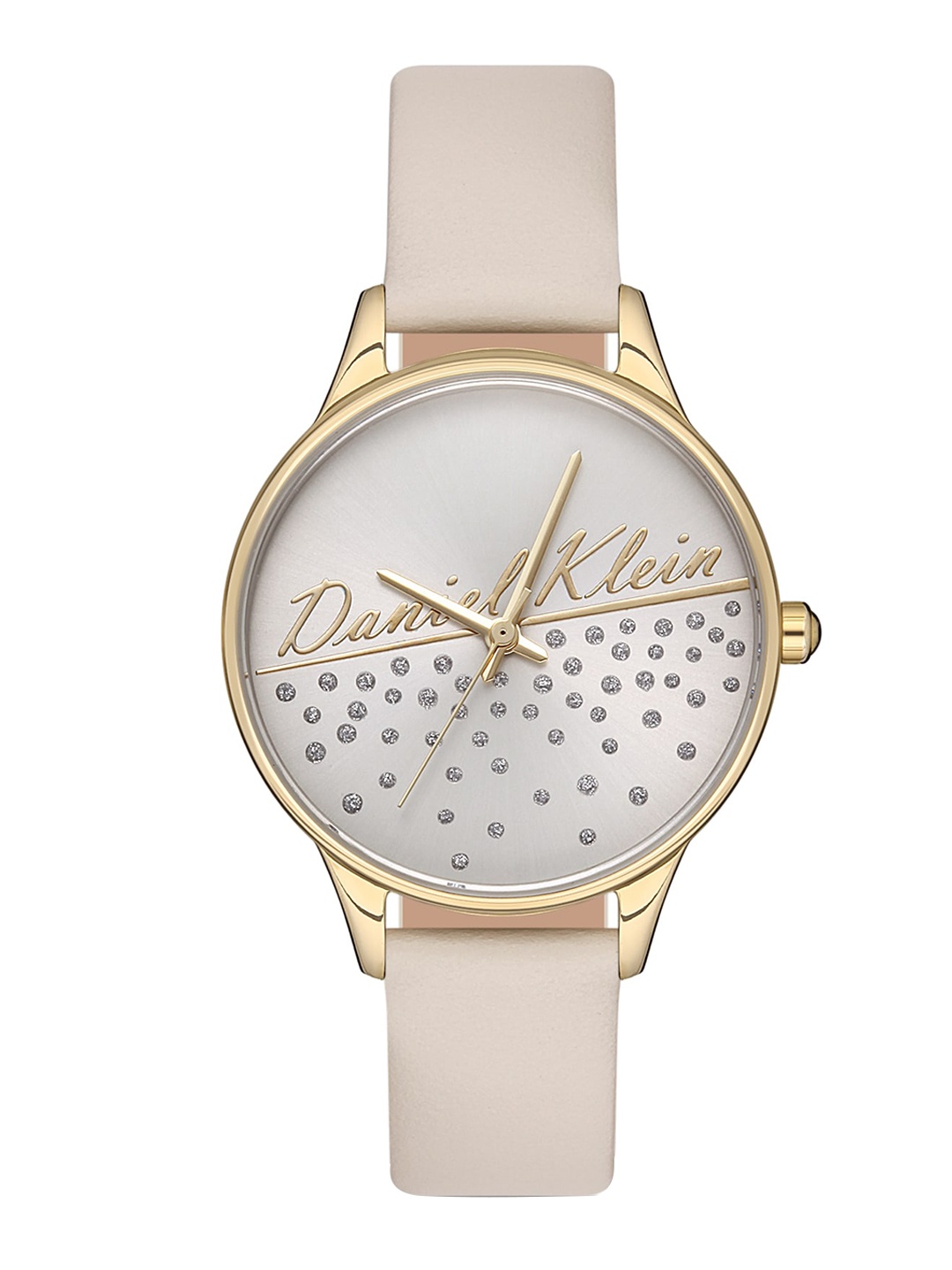 

Daniel Klein Women Leather Straps Analogue Watch DK.1.12776-4, Silver