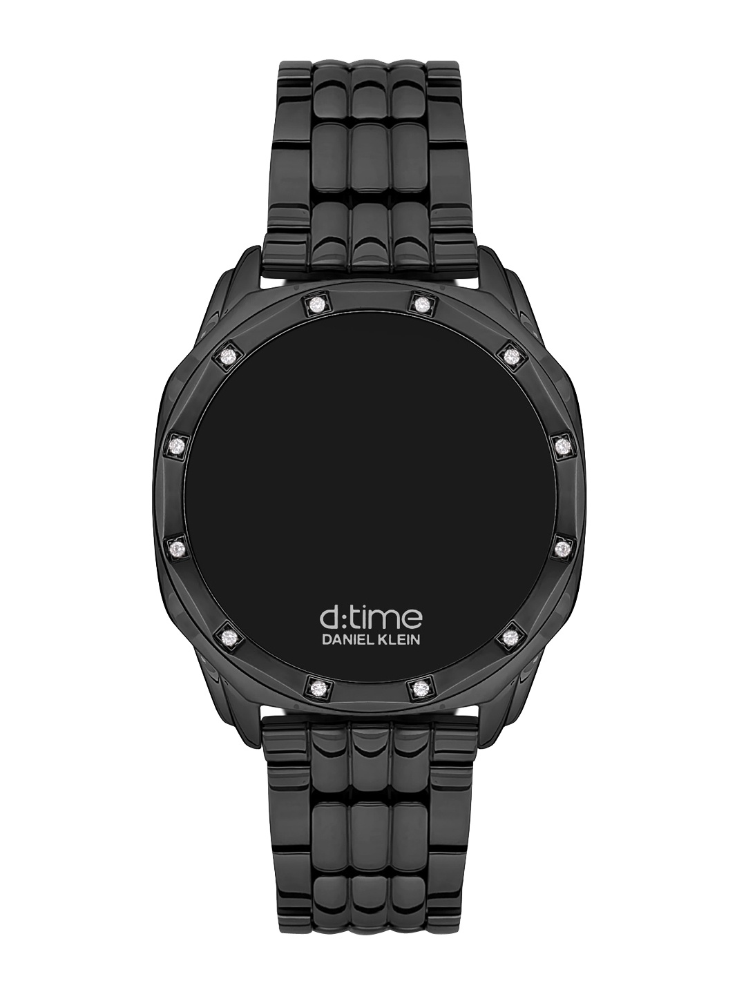 

Daniel Klein Women Embellished Stainless Steel Bracelet Style Straps Automatic Watch, Black