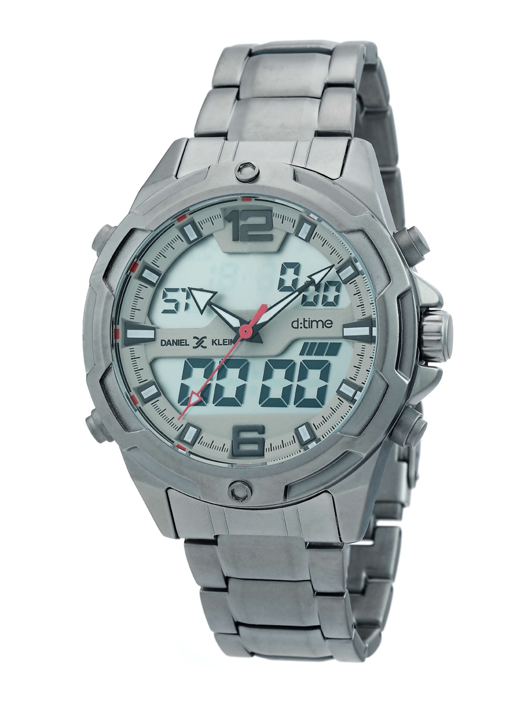 

Daniel Klein Men Printed Dial & Stainless Steel Bracelet Style Straps Analogue Watch, Grey
