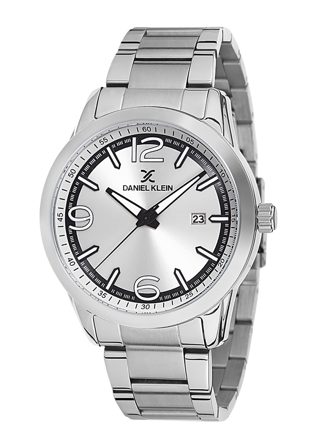 

Daniel Klein Men Stainless Steel Straps Analogue Display Watch DK12141-6, Silver