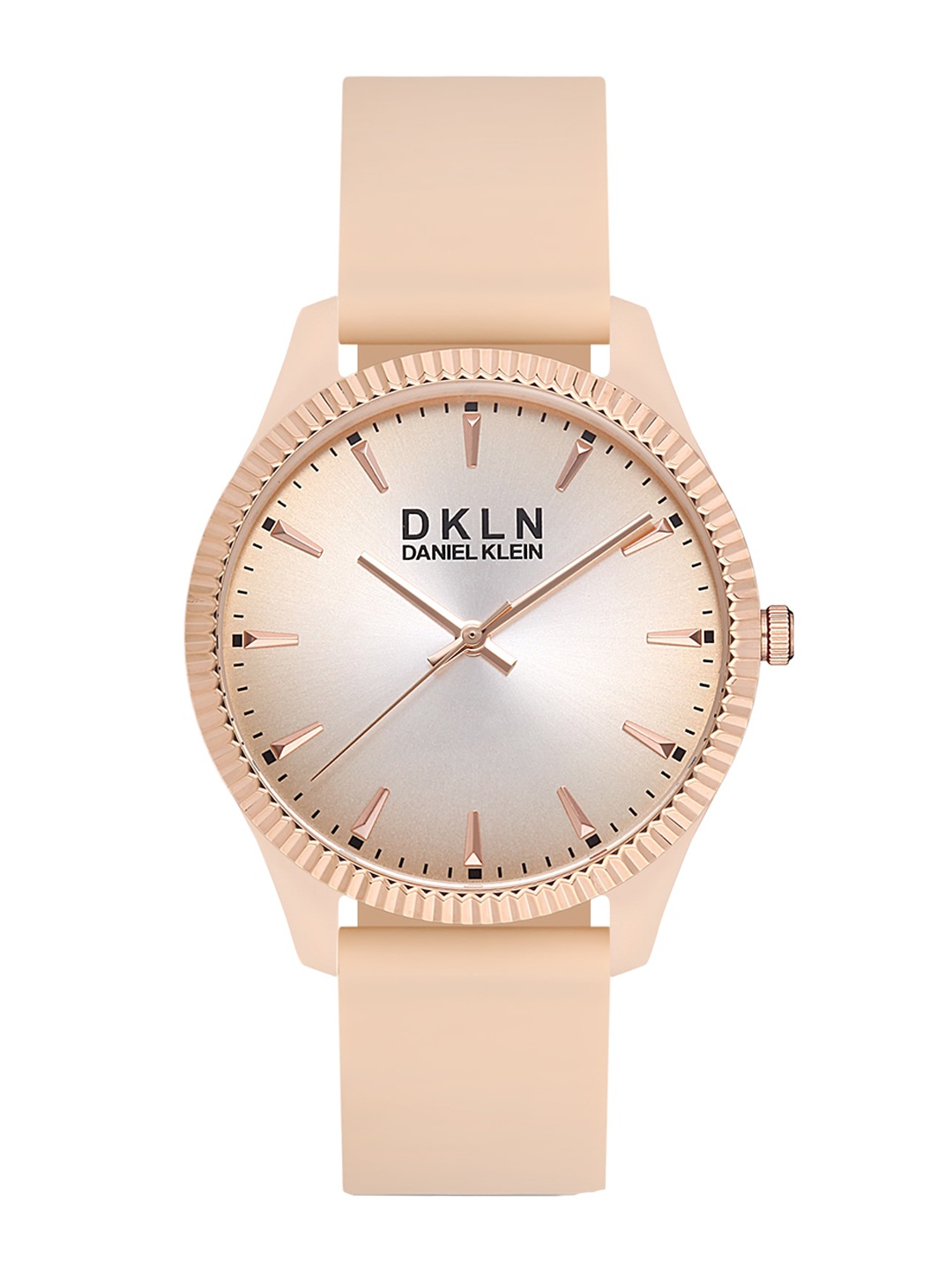 

Daniel Klein Men Embellished Dial Analogue Watch DK 1 12767-4, Peach