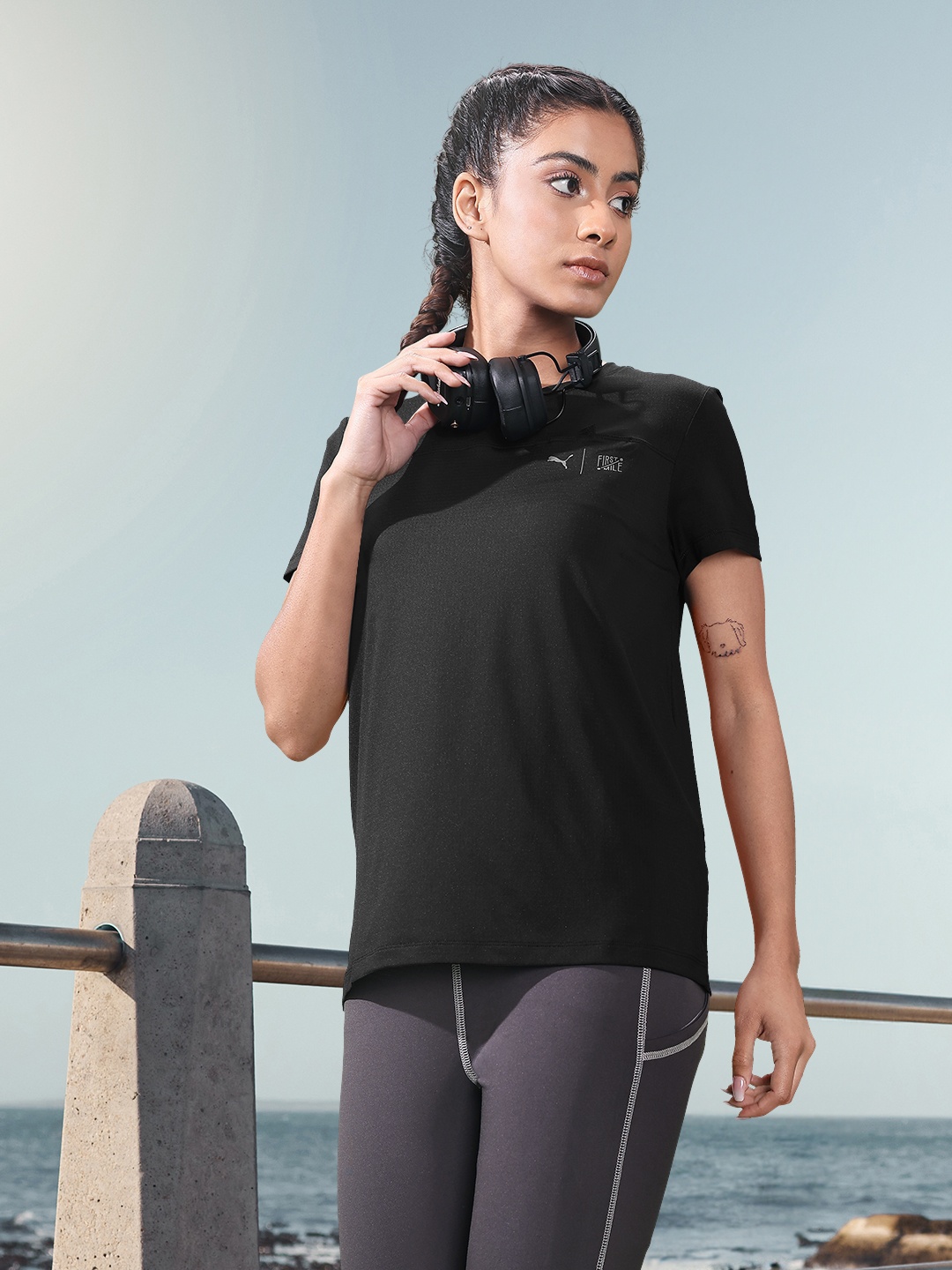 

Puma x First Mile Running dryCELL T-shirt, Black