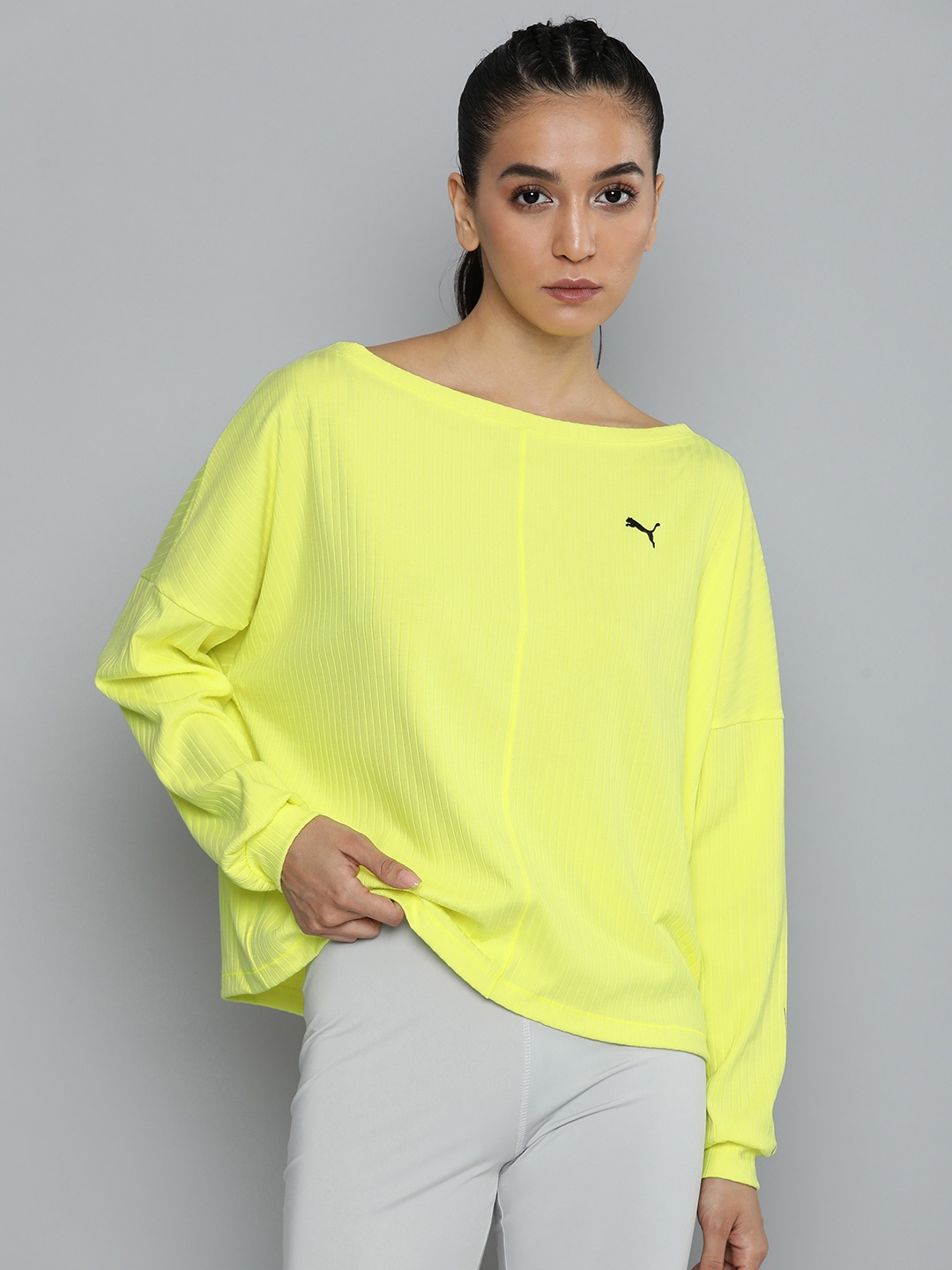 

Puma Self Design STUDIO UNWIND dryCELL Training Sweatshirt, Yellow