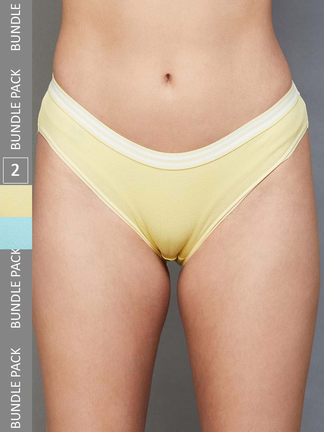 

Ginger by Lifestyle Women Pack of 2 Briefs, Yellow
