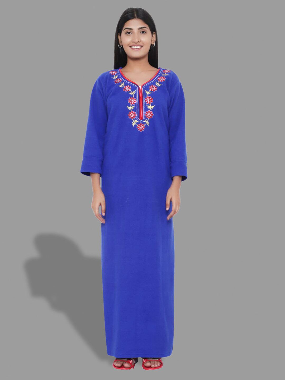 

PALIVAL Embroidered Maxi Nightdress, Blue