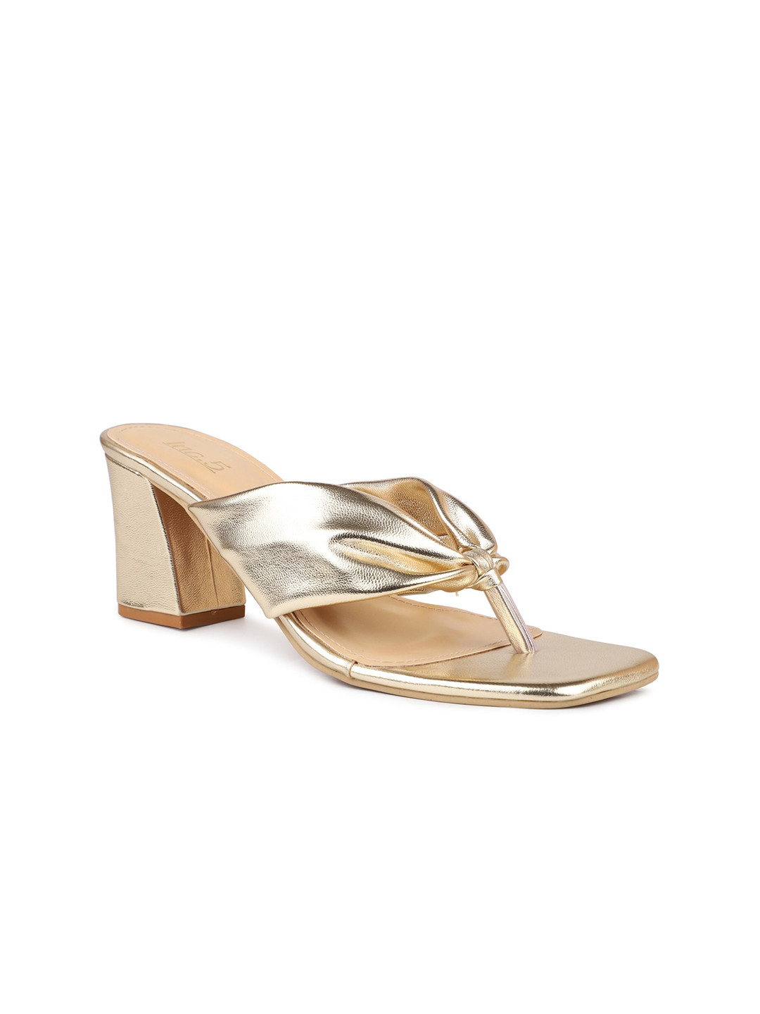 

Inc 5 Embellished Party Block Heels, Gold
