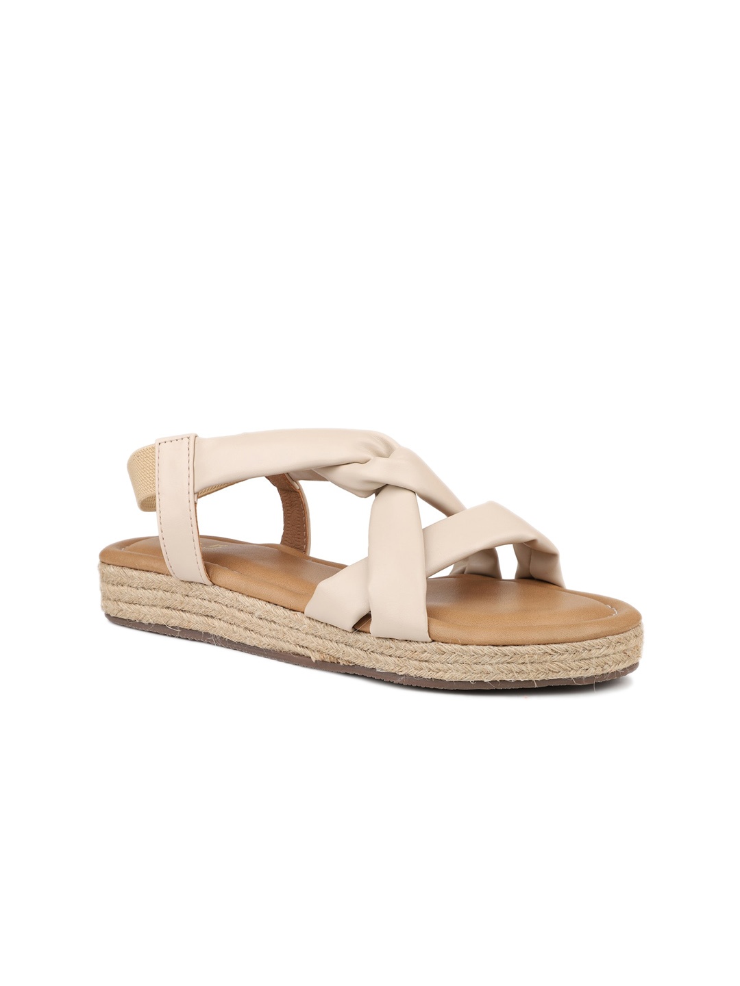 

Inc 5 Strappy Open Toe Flatform Heels, Beige