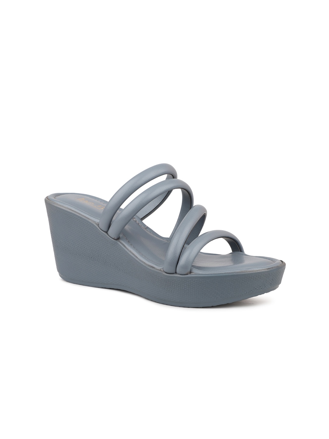 

Inc 5 Strappy Open Toe Wedge Heels, Grey