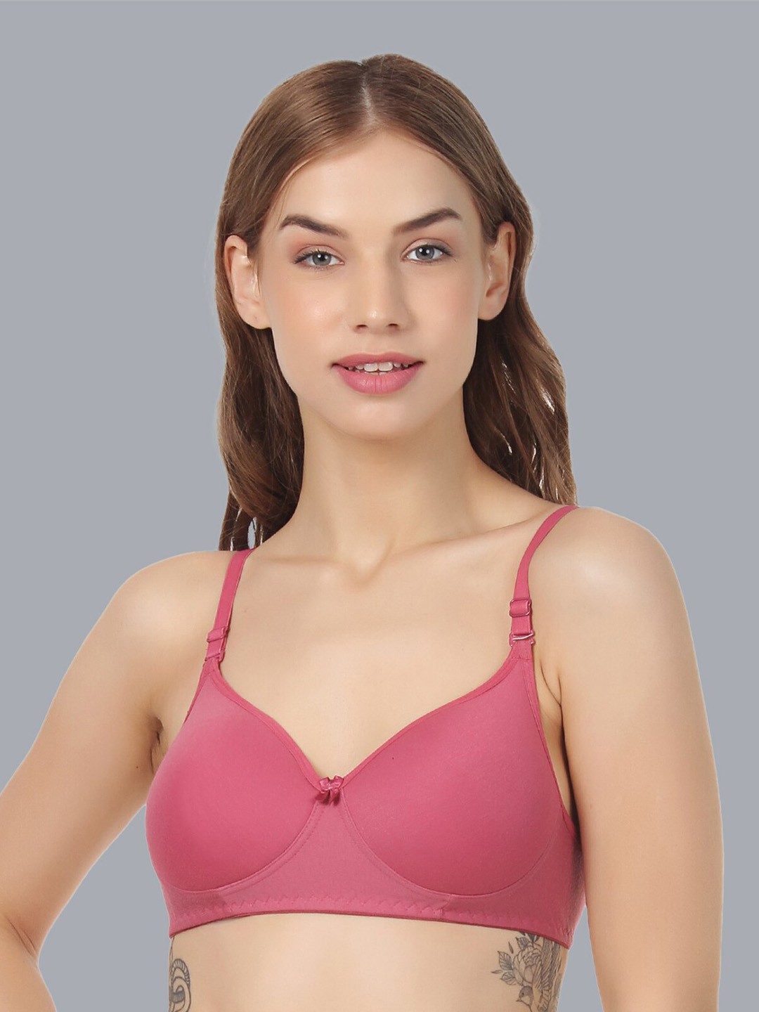 

Extoes Full Coverage Lightly Padded T-shirt Bra with All Day Comfort, Pink