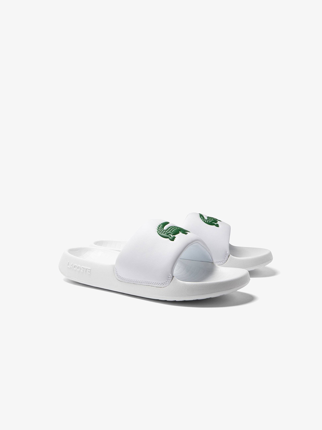 

Lacoste Men Croco 1.0 Sliders, White