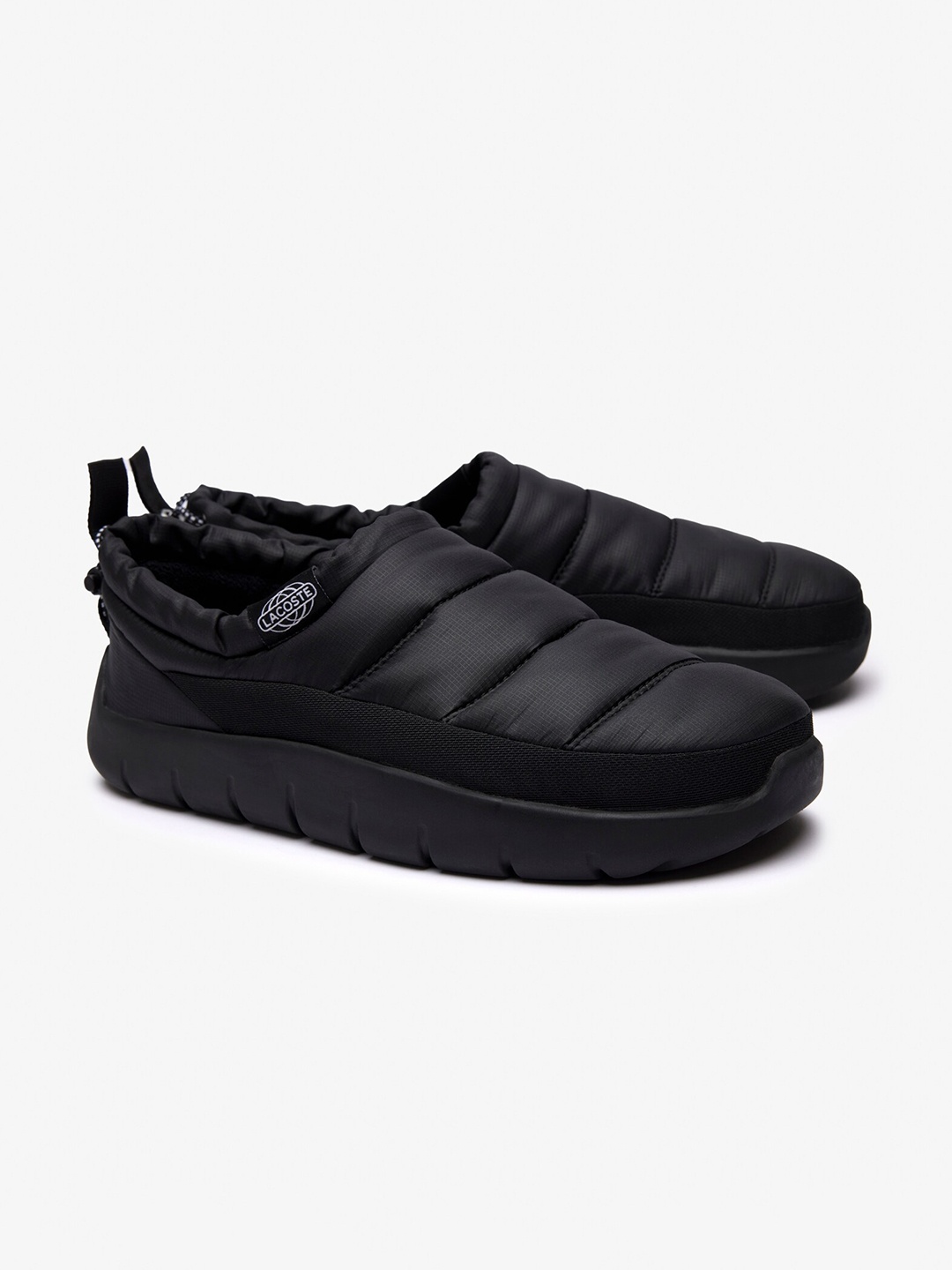 

Lacoste Men Quilted Slip-On Flip Flops, Black