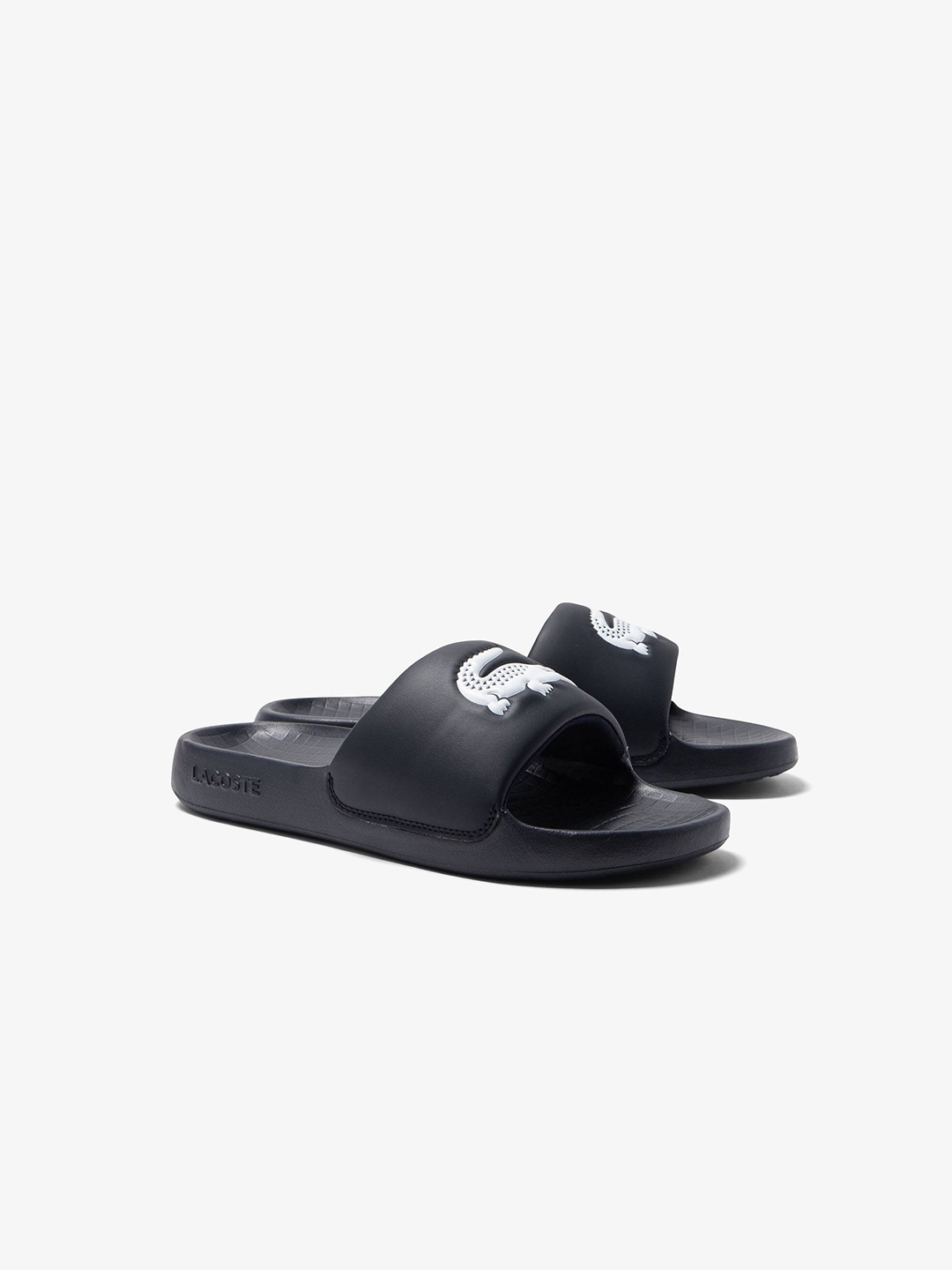 

Lacoste Men Croco 1.0 Sliders, Black