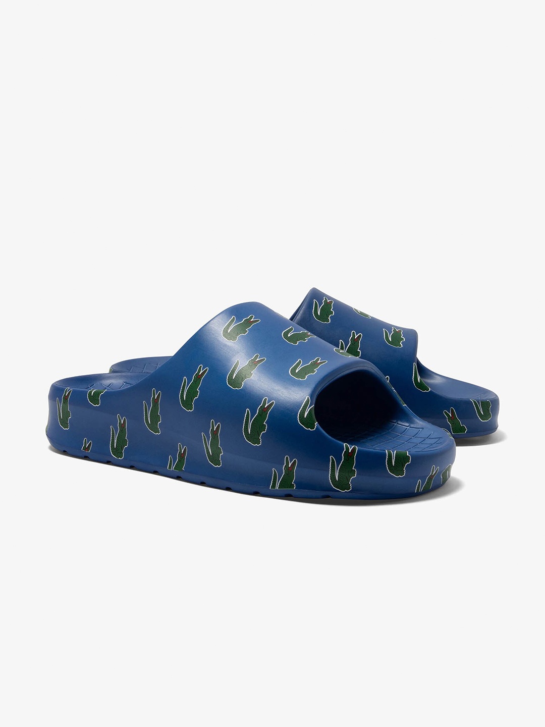 

Lacoste Men Printed Sliders, Blue