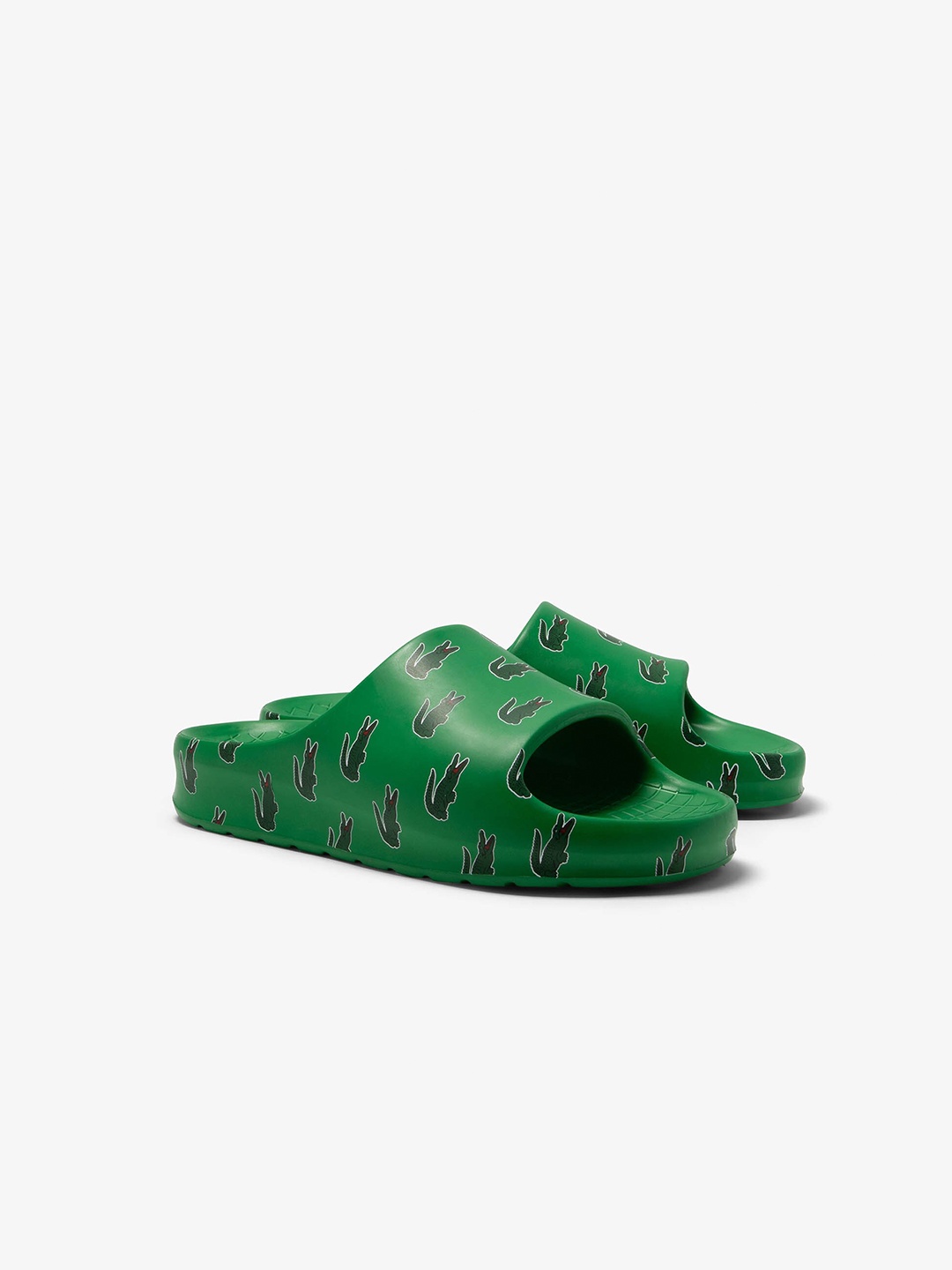 

Lacoste Men Serve Slide 2.0 Printed Sliders, Green