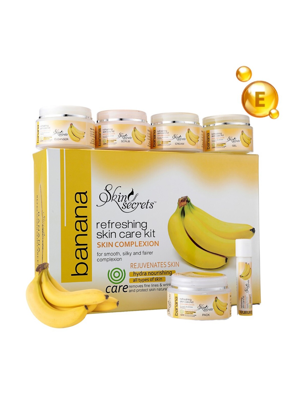 

SKIN SECRETS Refreshing Banana Facial Kit - 310gm, Yellow