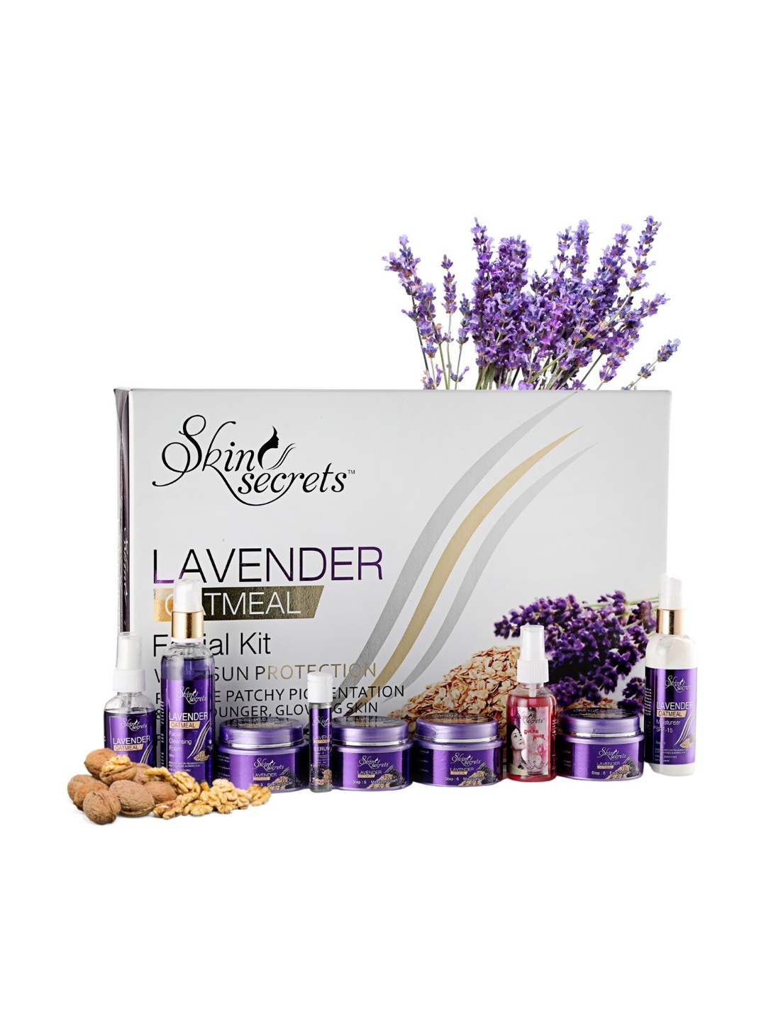 

SKIN SECRETS Lavender Oatmeal Facial Kit - 510g, Purple