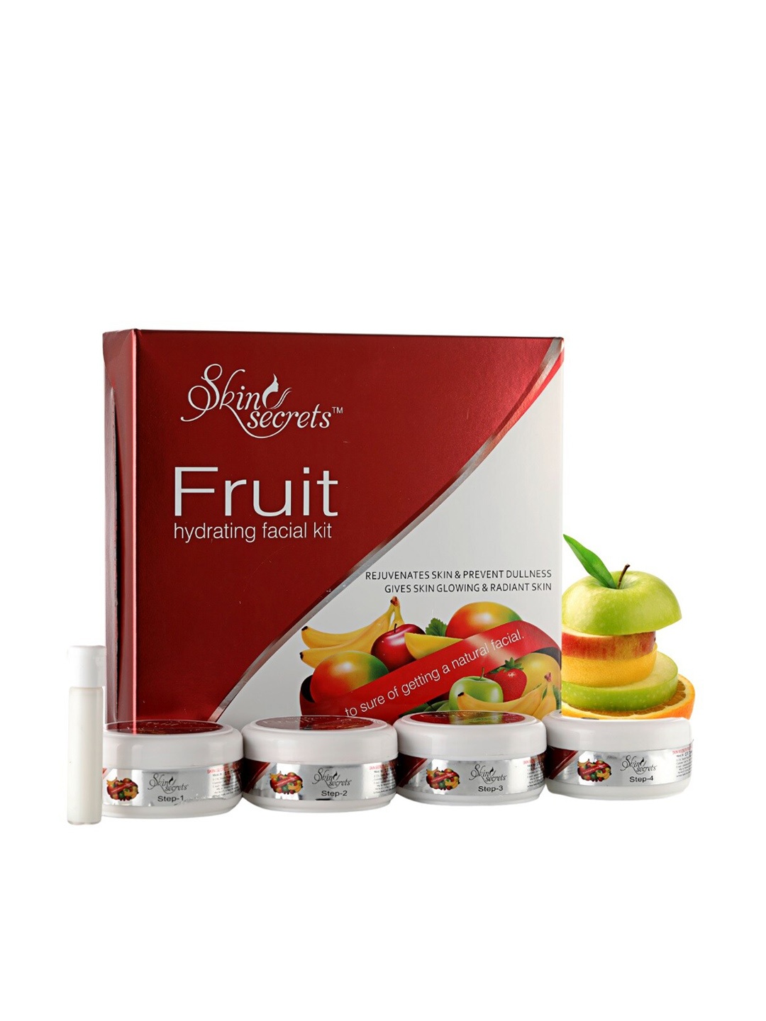 

Skin Secrets Set of 4 Fruit Hydrating Facial Kit, Red