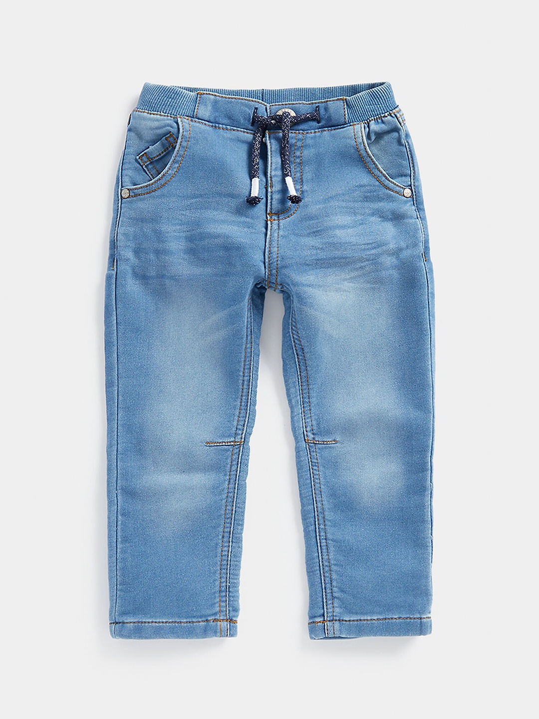 

mothercare Boys Cleanlook Heavy Fade Stretchable Jeans, Blue