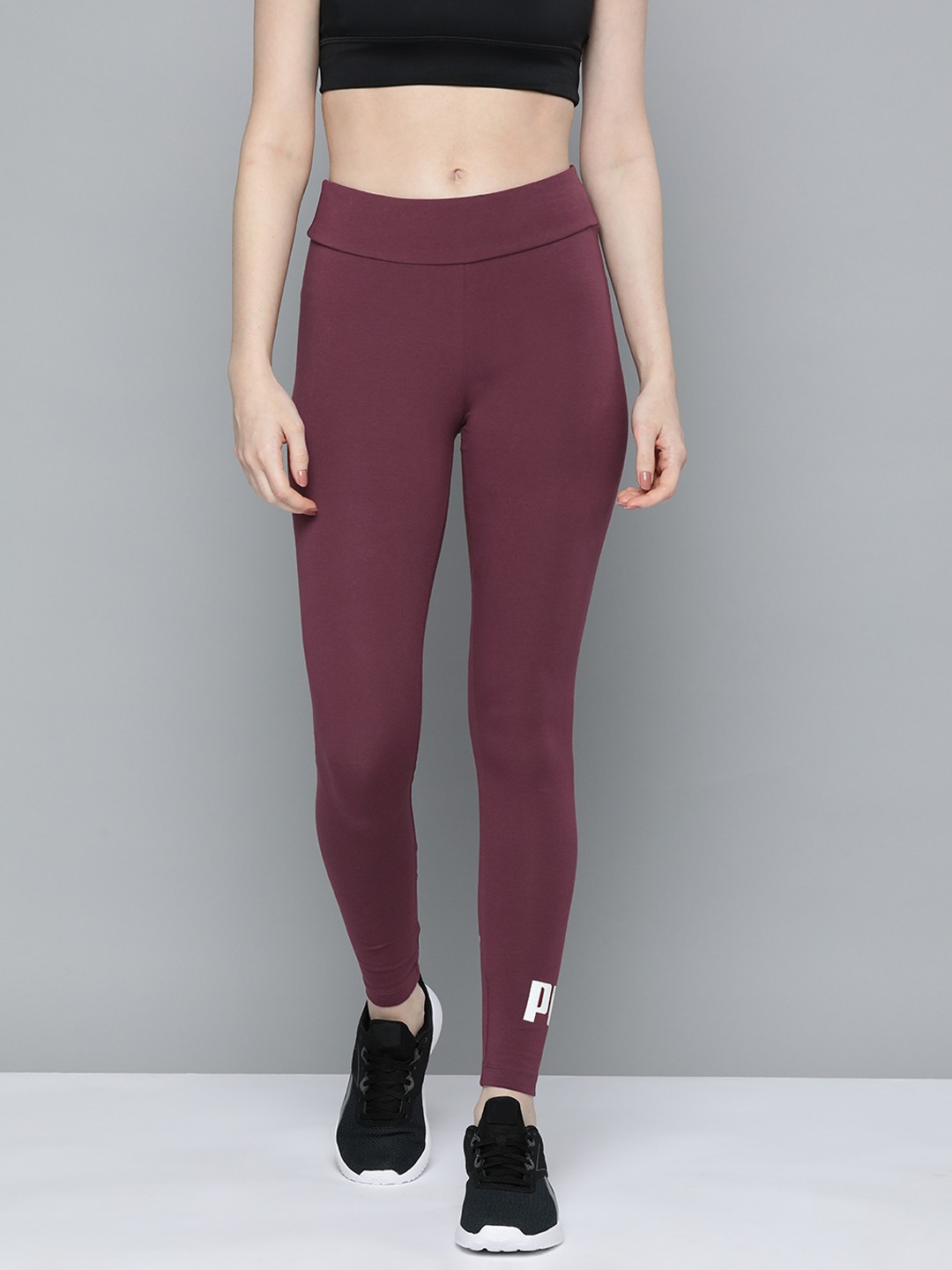 

Puma Women Essentials High-Rise Tights, Maroon