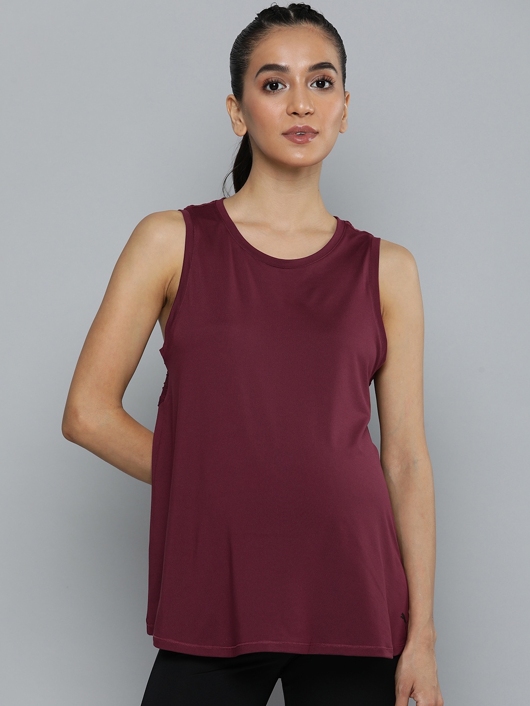 

Puma dryCELL Solid Relaxed Fit Maternity Tank Top, Maroon