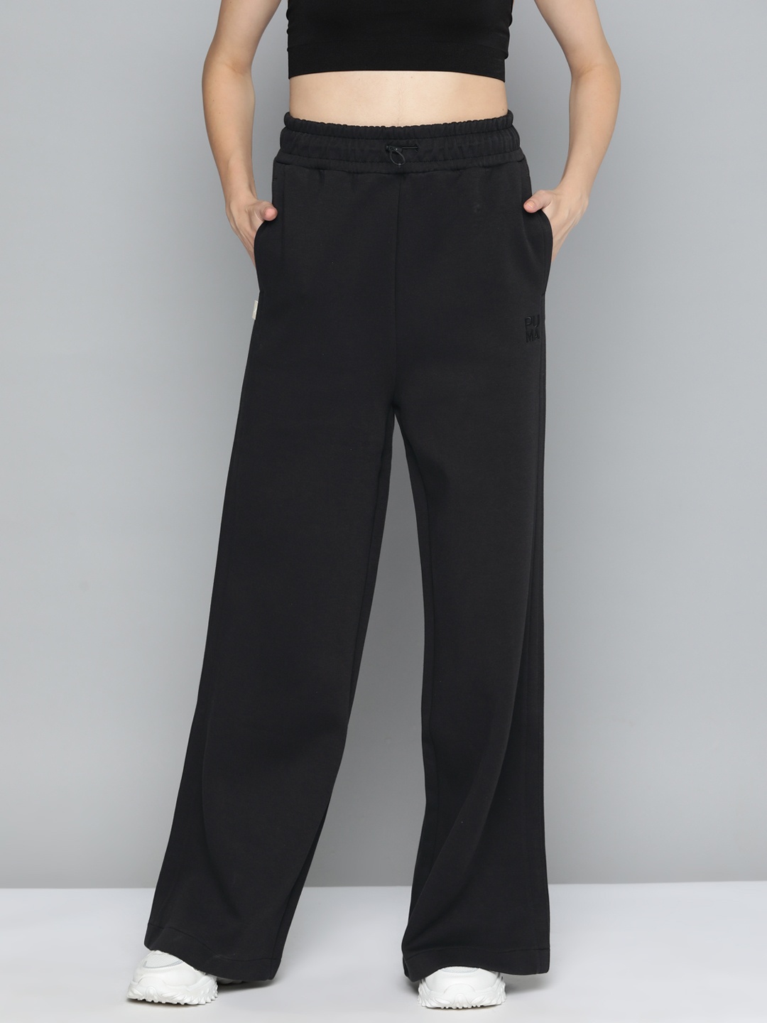 

Puma Women Infuse Wide-Leg Track Pants, Black