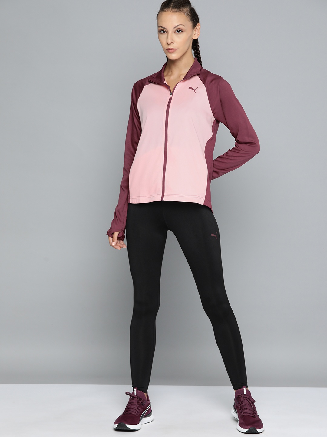 

Puma Women Colourblocked Woven Tracksuit, Pink