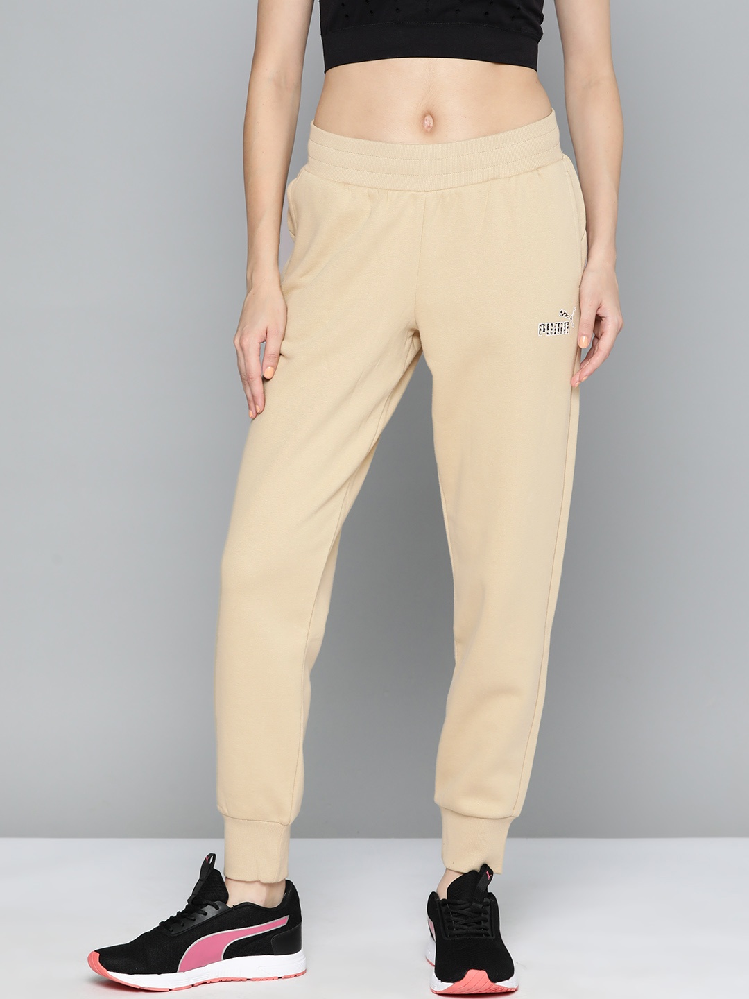 

Puma Women ESS Animal Sweat Joggers, Beige
