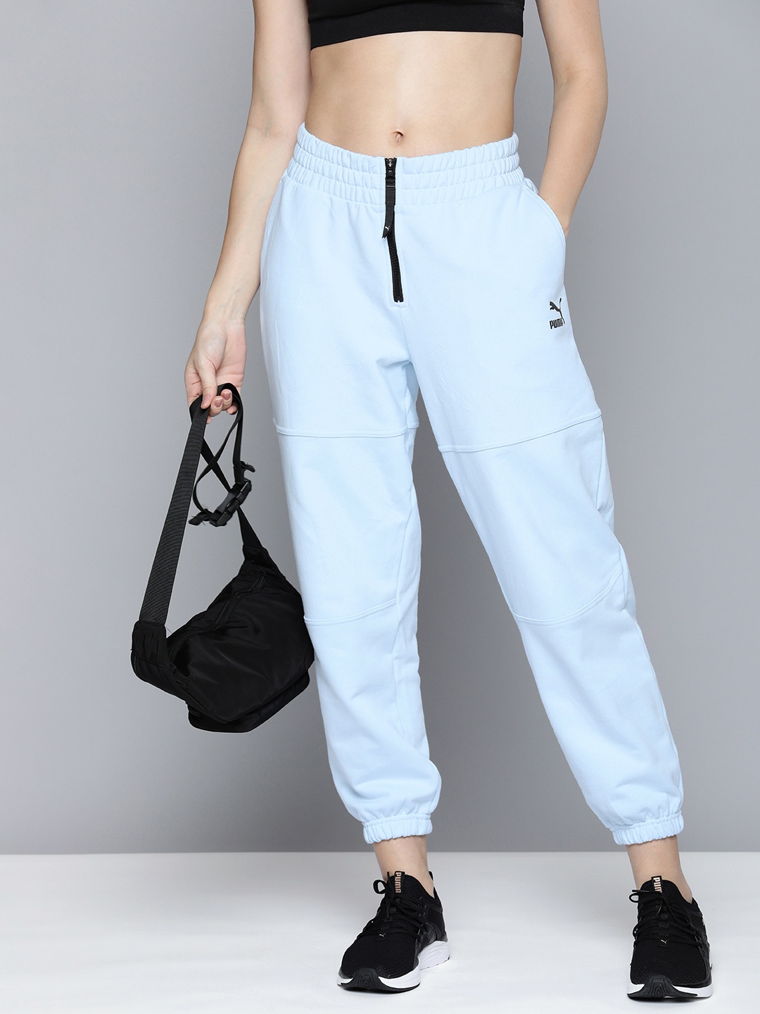 

Puma Women Pure Cotton DARE TO Joggers, Blue