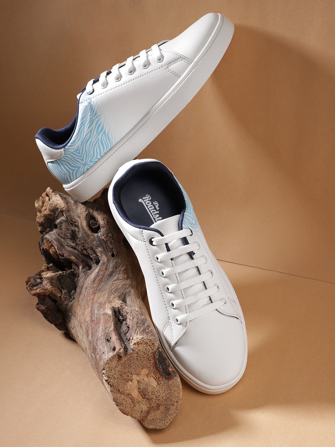 

The Roadster Lifestyle Co. Women Abstract Printed Round-Toe Sneakers, White