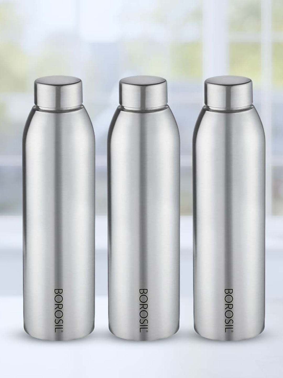 

BOROSIL Easysip 3-Pieces Silver-Toned Bottle 750ml Each