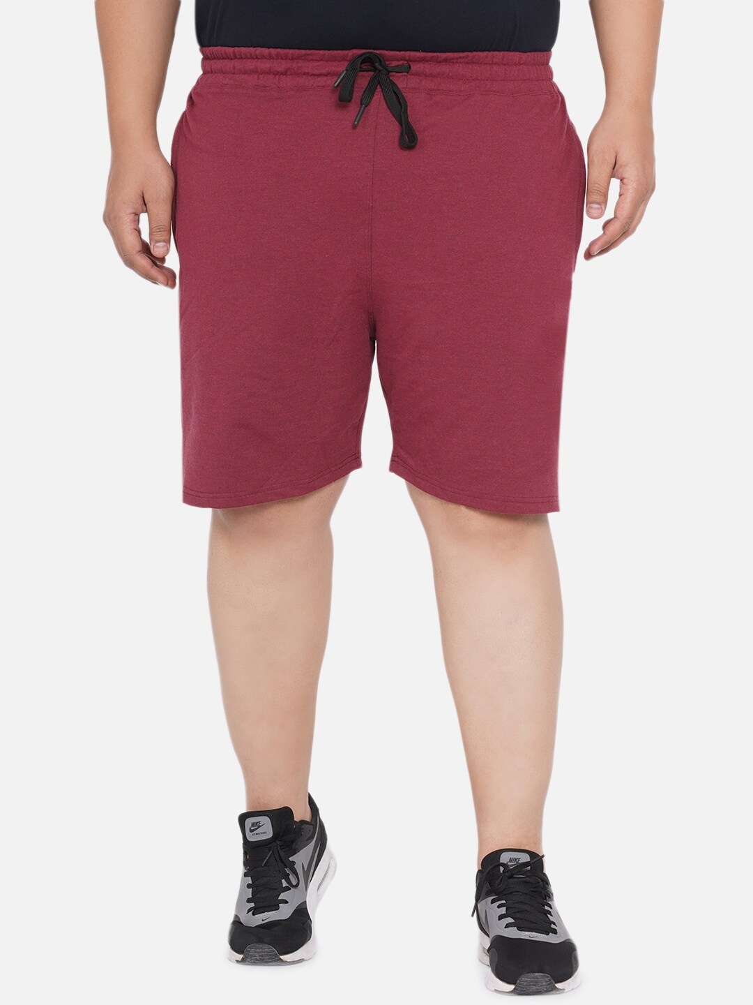 

Santonio Men Plus Size Pure Cotton Shorts, Maroon