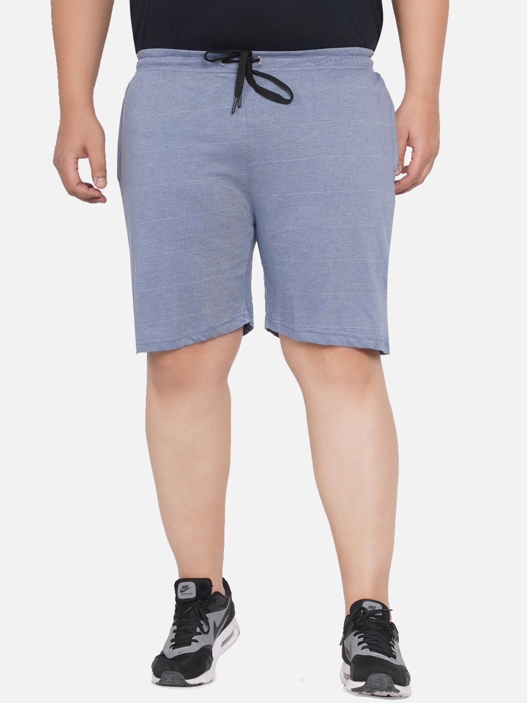 Santonio Men Plus Size Pure Cotton Shorts, Grey