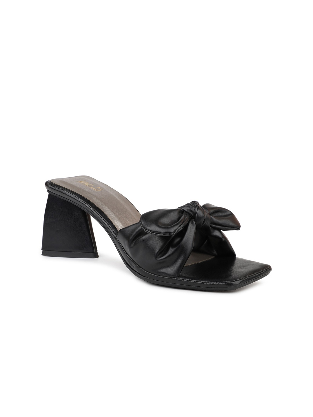 

Inc 5 Block Heels With Bows, Black