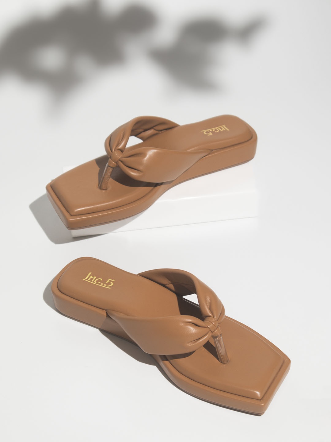 

Inc 5 Slip-On Open Toe Flats, Beige
