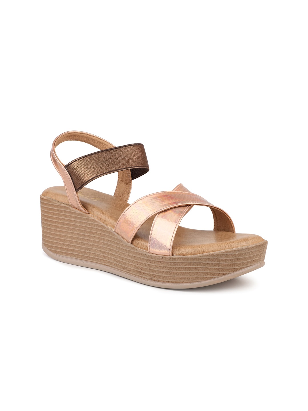 

Inc 5 Party Wedge Heels With Backstrap, Gold