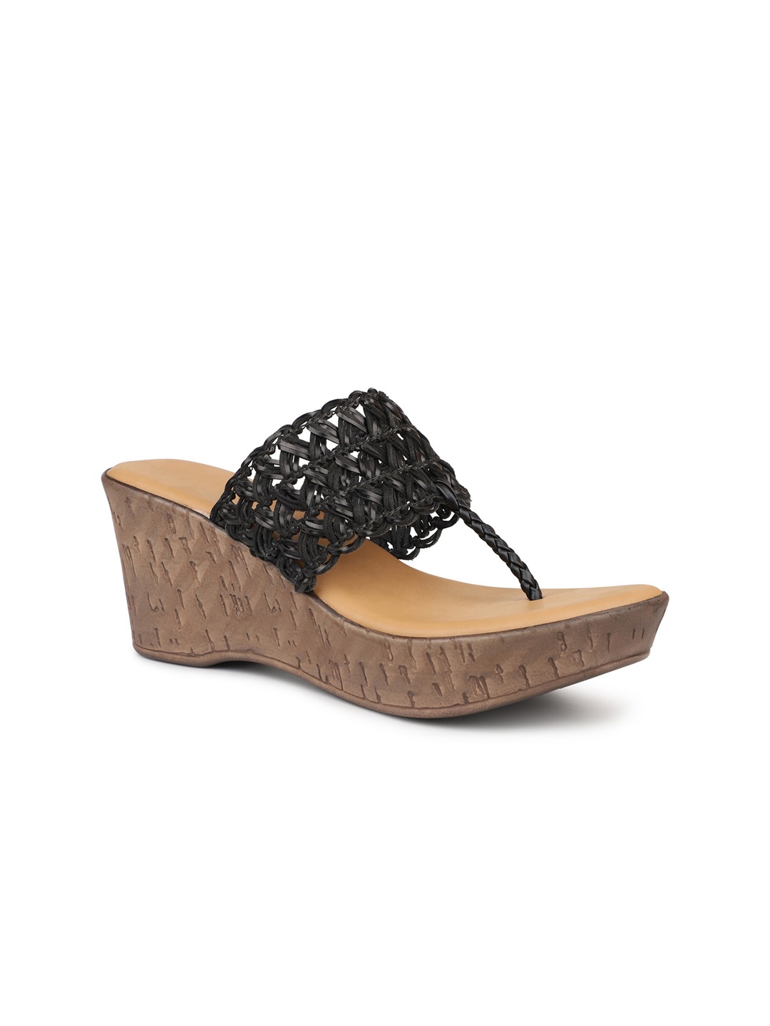 

Inc 5 Textured Party Wedge Heels, Black