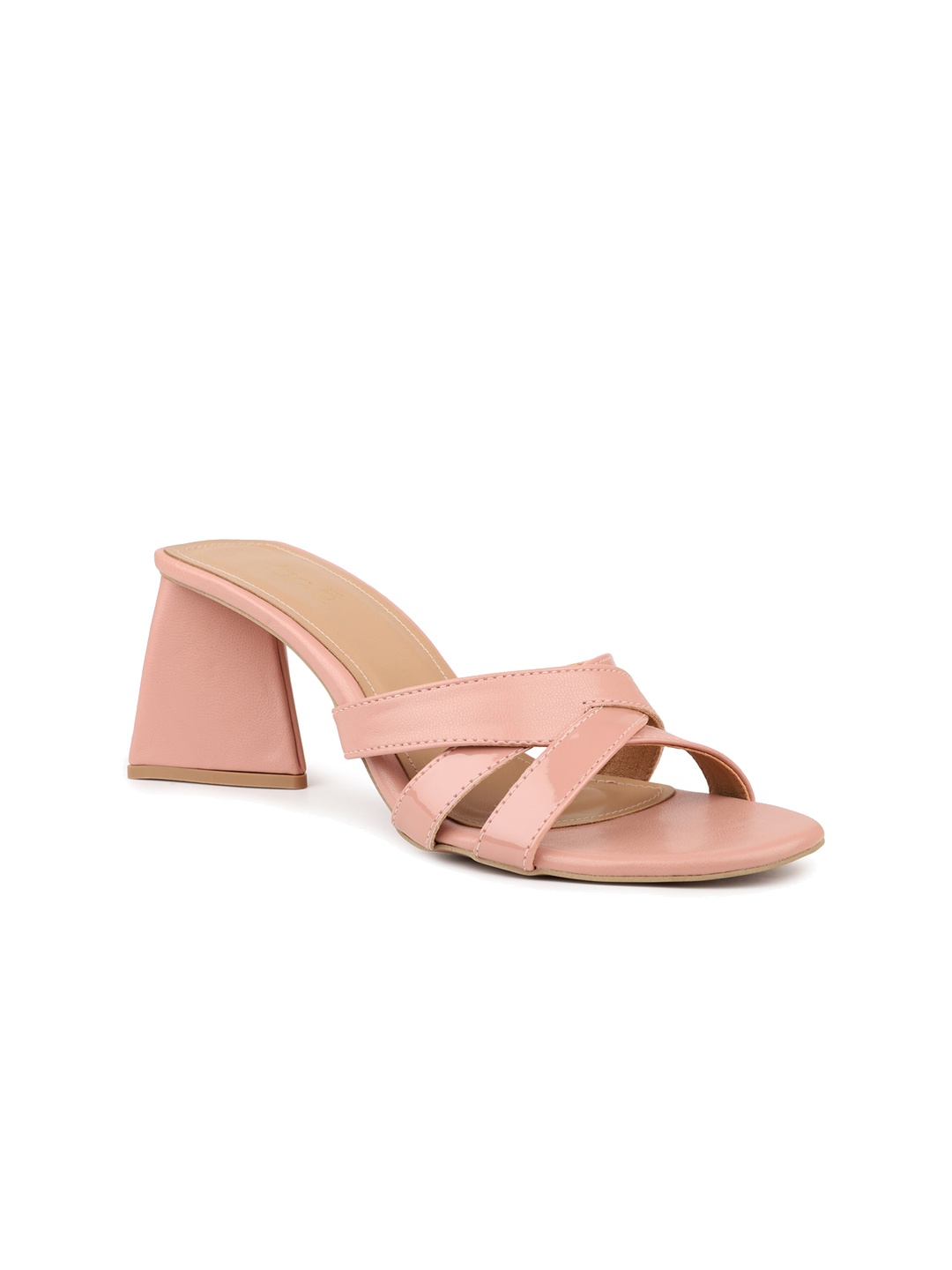 

Inc 5 Strappy Open Toe Block Heels, Peach