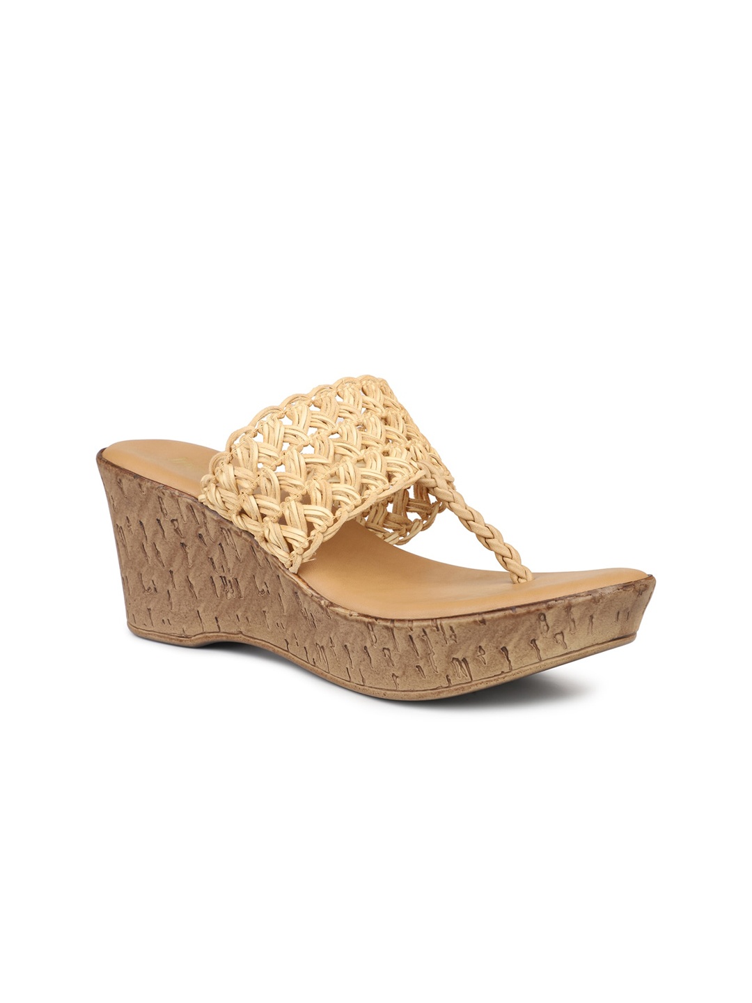 

Inc 5 Woven Design Wedge Heels, Beige