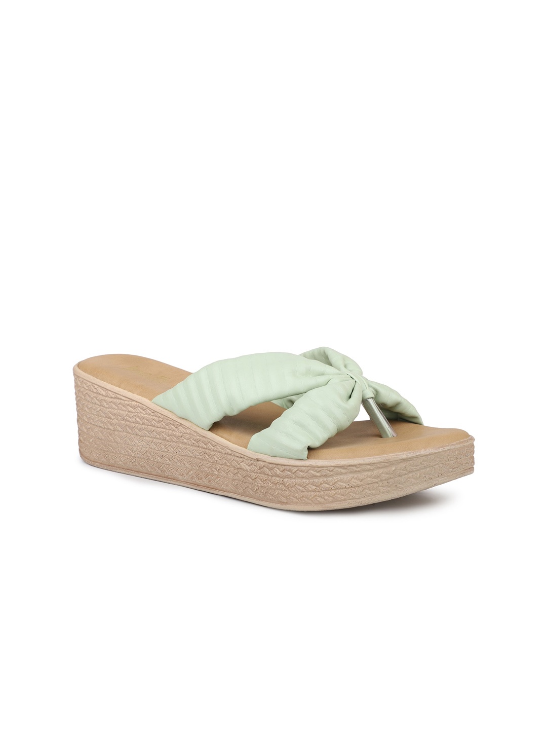 

Inc 5 Textured Flatform Heels, Green