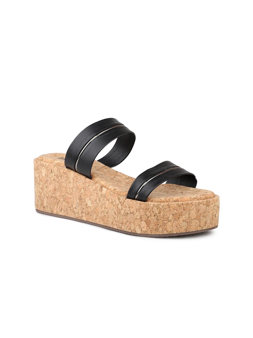 

Inc 5 Open Toe Flatform Heels, Black