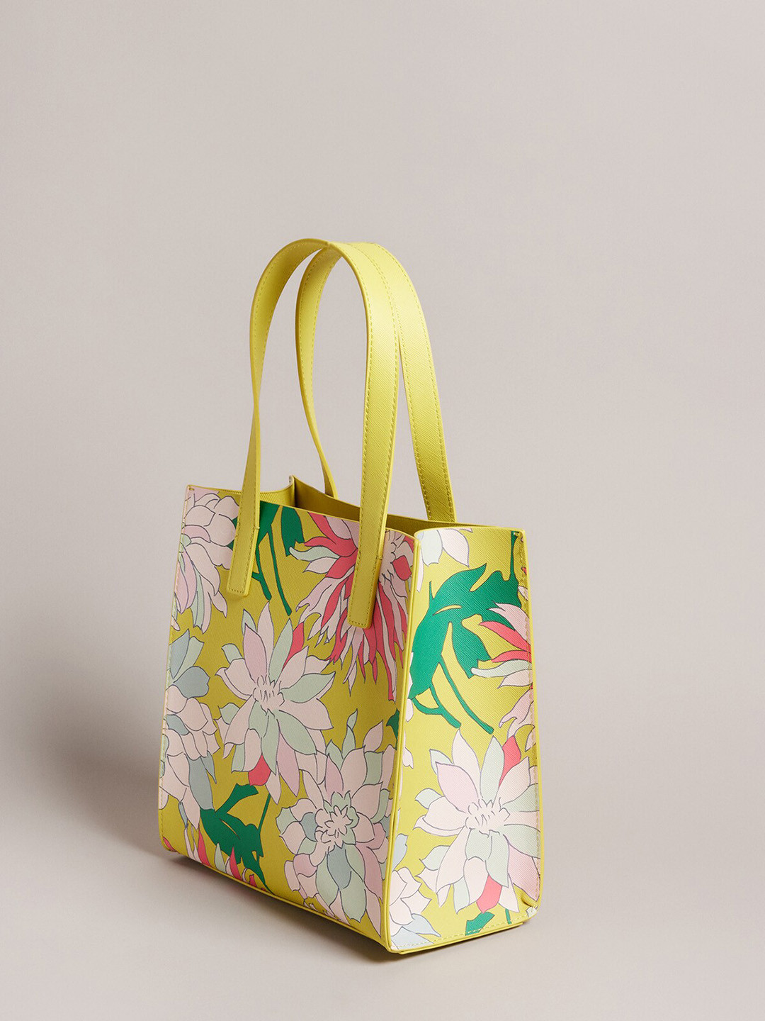 

Ted Baker Floral Printed PU Shopper Tote Bag, Yellow